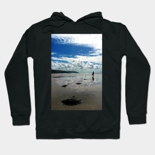 Sandy Beach Finistere Brittany Bretagne France Hoodie